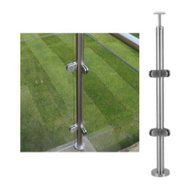 Poste de cerca de vidrio externo de barandilla moderna para escaleras
